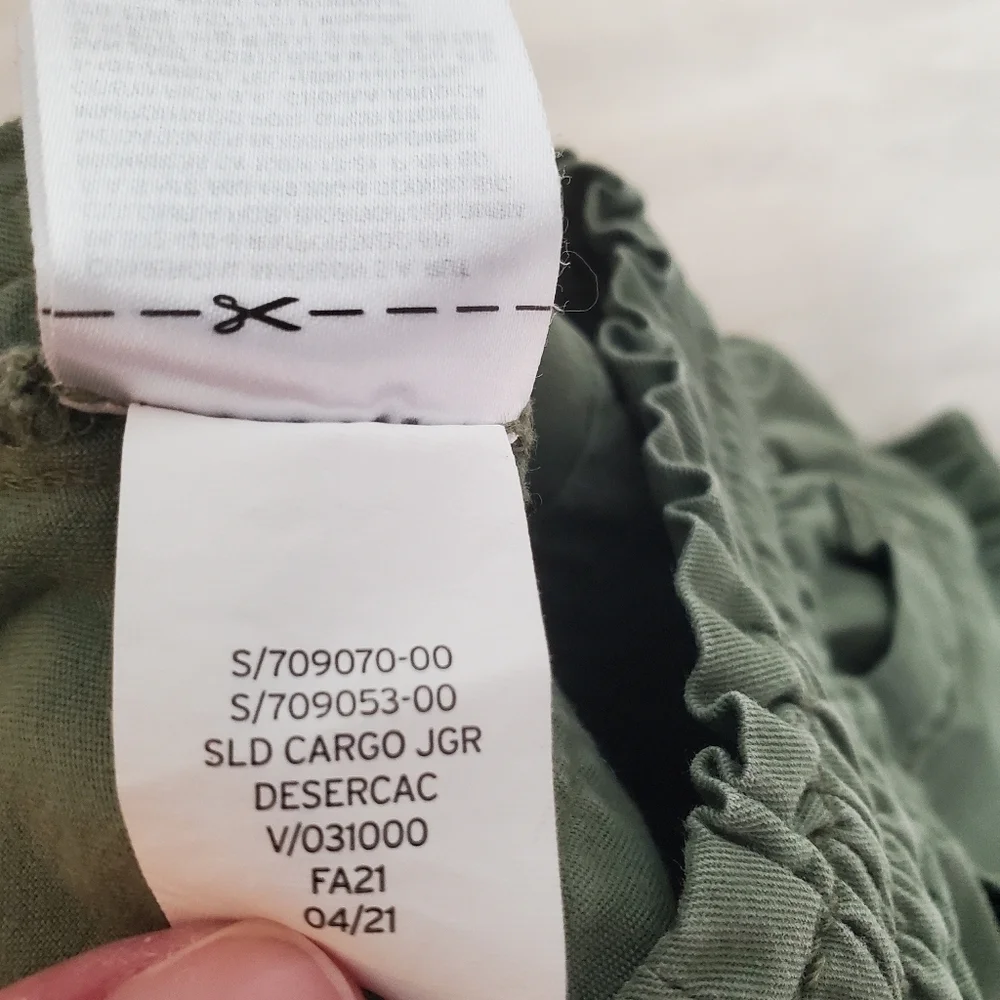GAP Cargo Joggers Toddler 12-18 mo Desert Cactus Pull‎ on Pockets